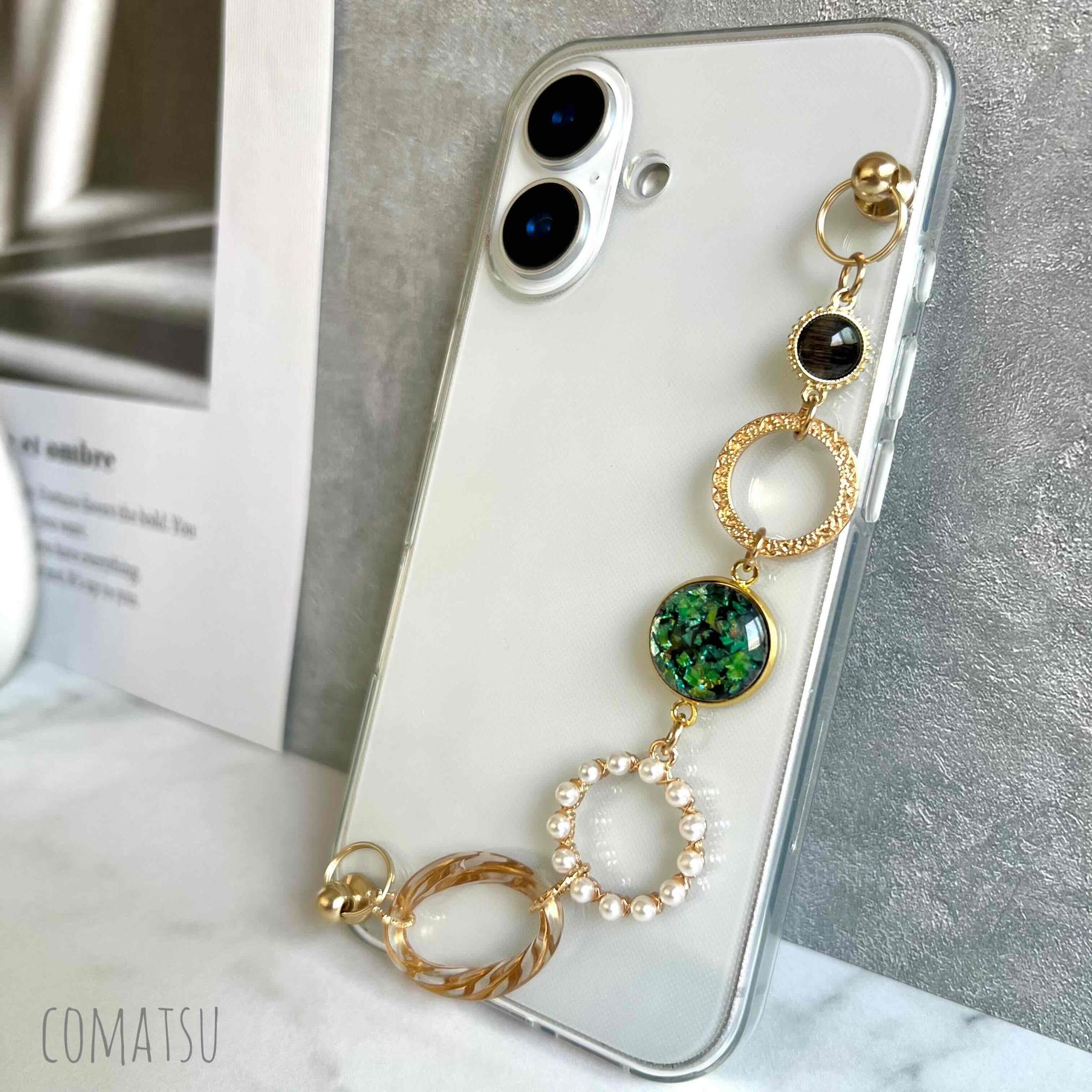 洗練ラグジュアリー ハンドホルダー付きスマホケース 落下防止ベルトストラップ付きスマホカバー | 6枚目